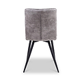 Nia Faux Suede Dining Chair Charcoal from Roseland Furniture