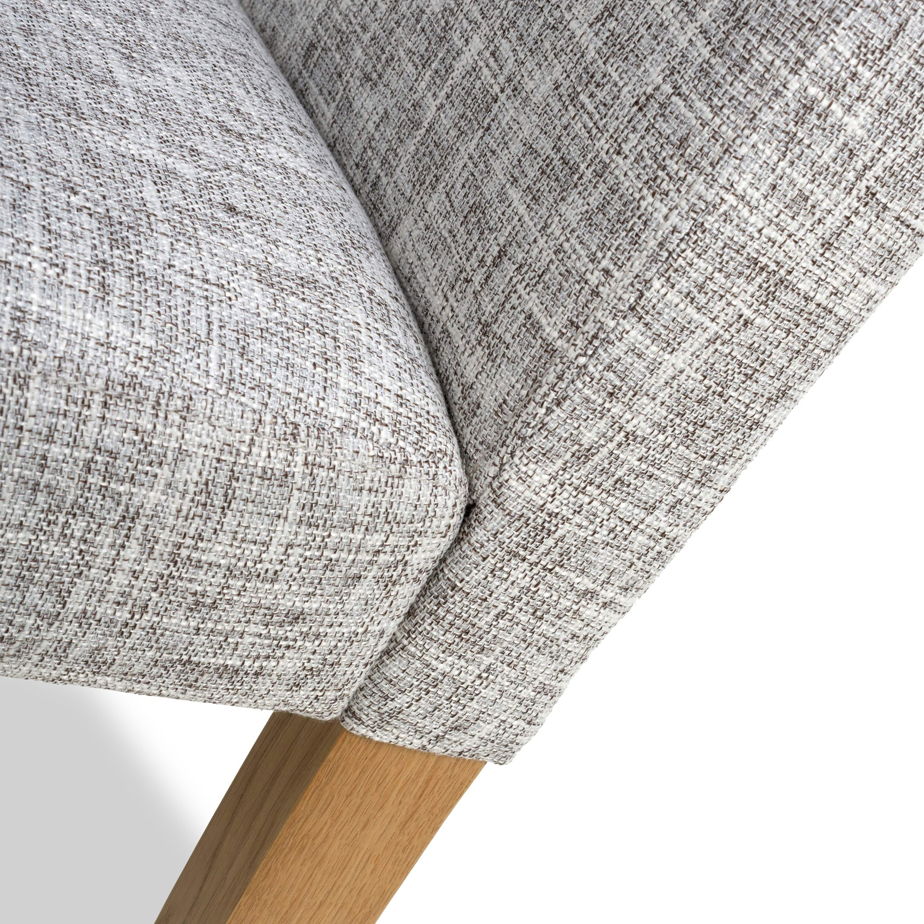 Morwen Grey Faux Linen Dining Chair from Roseland Furniture