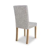 Morwen Grey Faux Linen Dining Chair from Roseland Furniture