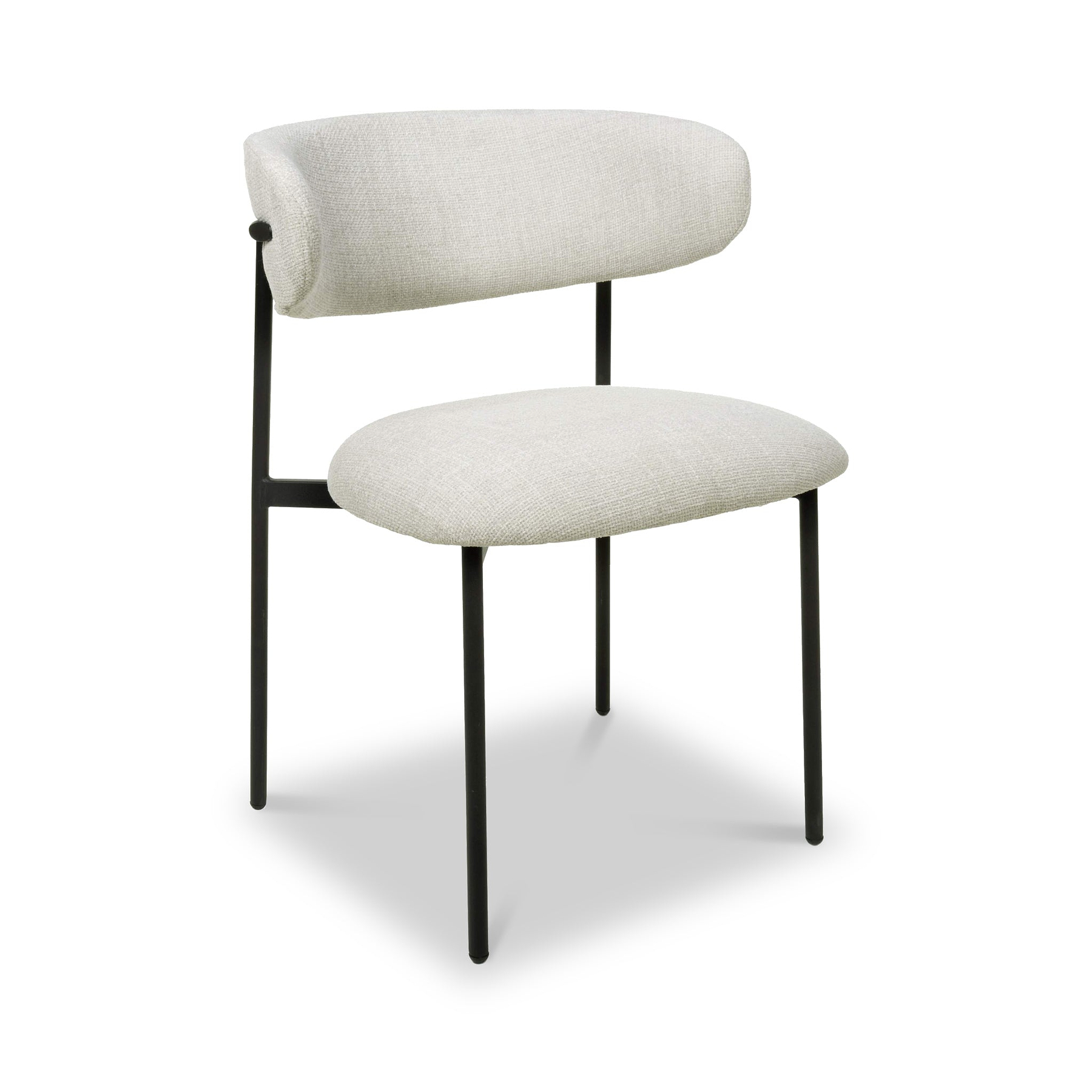 Elvina Dining Chair Nat Faux Linen from Roseland Furniture