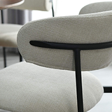 Elvina Dining Chair Nat Faux Linen from Roseland Furniture