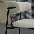Elvina Dining Chair Nat Faux Linen from Roseland Furniture
