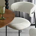 Elvina Dining Chair Nat Faux Linen from Roseland Furniture