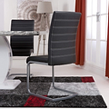 Rhoslyn Faux Leather Dining Chair Black from Roseland Furniture