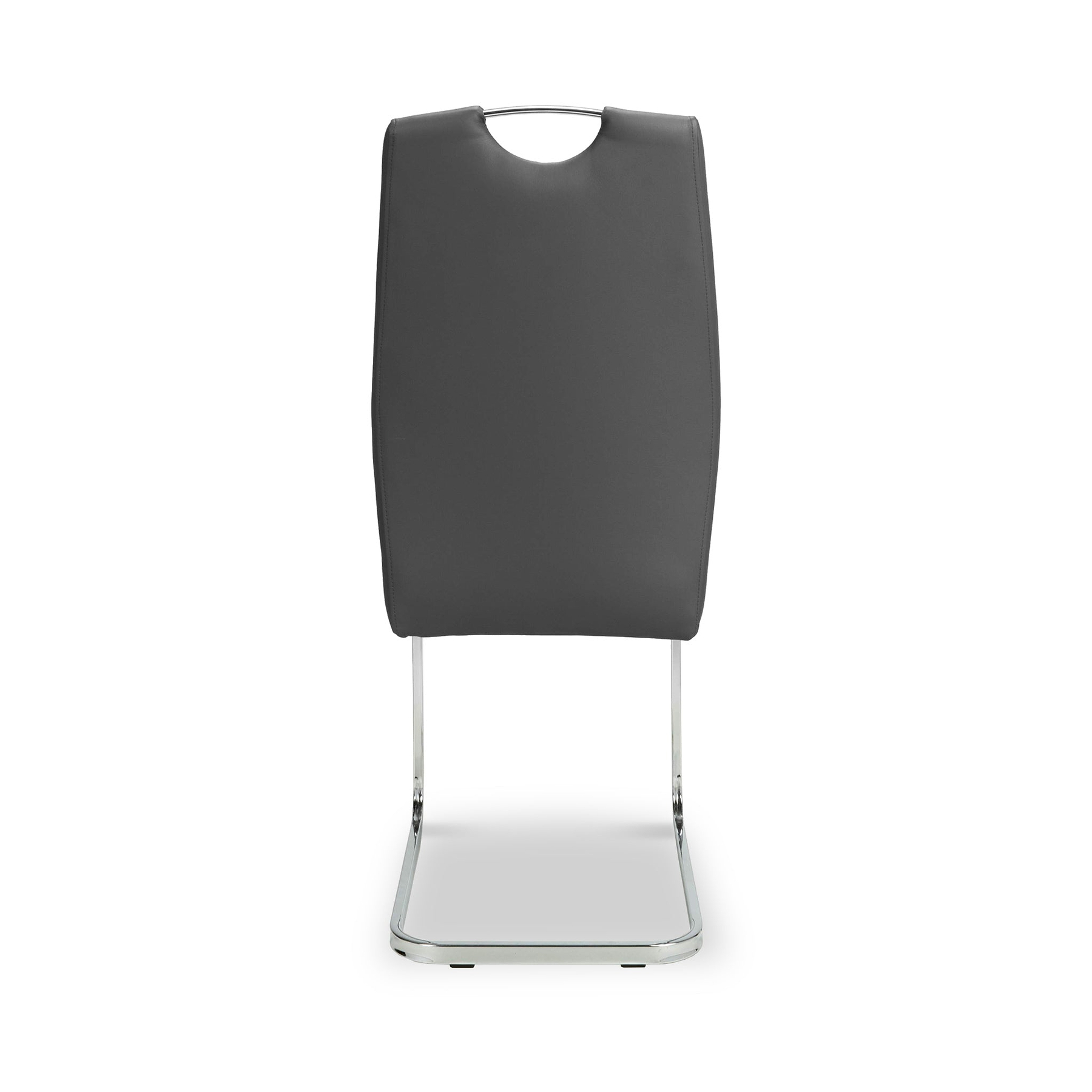 Arwell Grey Faux Leather Dining Chair from Roseland Furniture