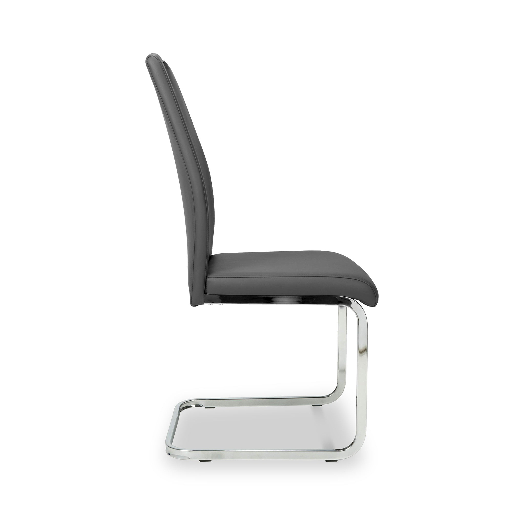 Arwell Grey Faux Leather Dining Chair from Roseland Furniture
