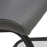 Maela Grey Faux Leather Dining Chair from Roseland Furniture