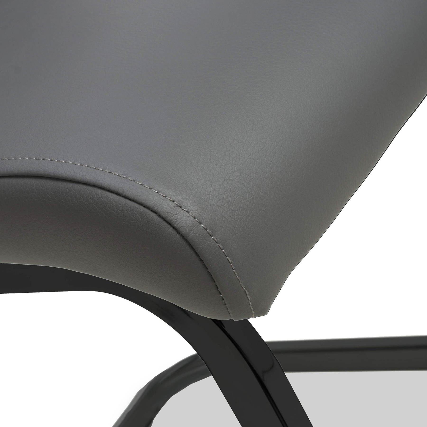 Maela Grey Faux Leather Dining Chair from Roseland Furniture