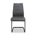 Maela Grey Faux Leather Dining Chair from Roseland Furniture