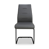 Maela Grey Faux Leather Dining Chair from Roseland Furniture