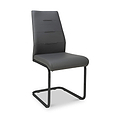 Maela Grey Faux Leather Dining Chair from Roseland Furniture