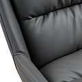 Elara Swivel Faux Leather Dining Chair Grey from Roseland Furniture