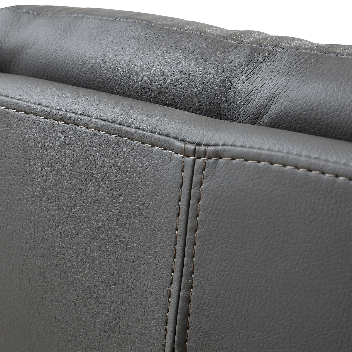 Elara Swivel Faux Leather Dining Chair Grey from Roseland Furniture