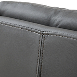 Elara Swivel Faux Leather Dining Chair Grey from Roseland Furniture