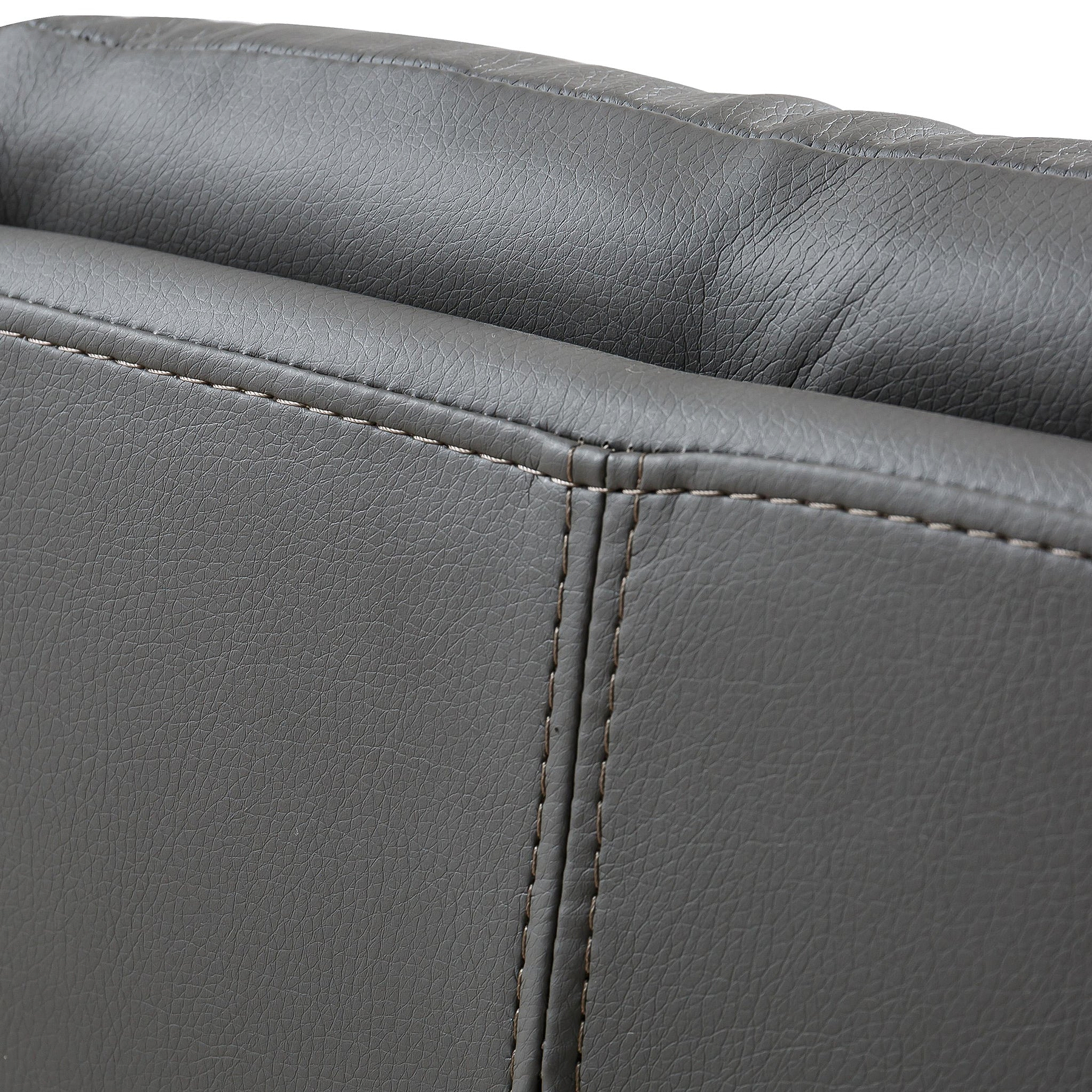 Elara Swivel Faux Leather Dining Chair Grey from Roseland Furniture