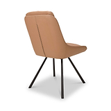 Elara Swivel Faux Leather Dining Chair Tan from Roseland Furniture
