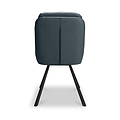 Elara Swivel Faux Leather Dining Chair Blue from Roseland Furniture