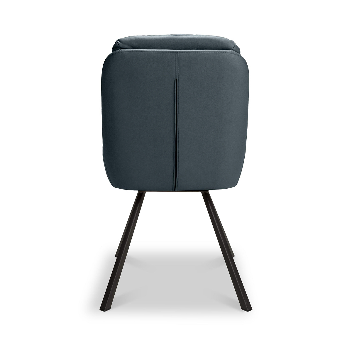 Elara Swivel Faux Leather Dining Chair Blue from Roseland Furniture