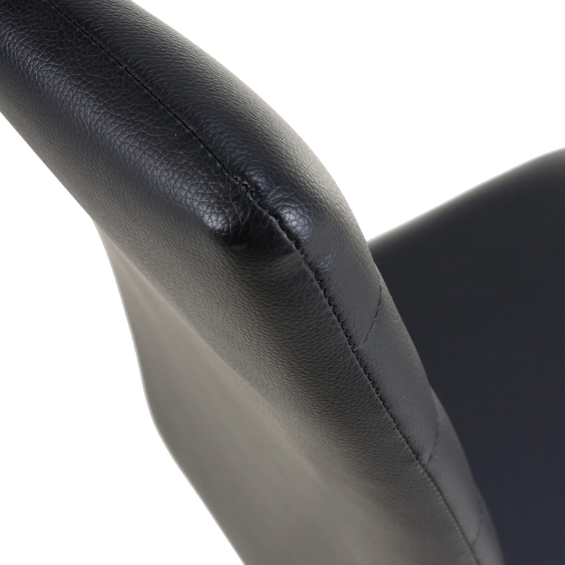 Aeron Faux Leather Dining Chair Black from Roseland Furniture