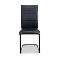 Aeron Faux Leather Dining Chair Black from Roseland Furniture