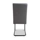 Aeron Faux Leather Dining Chair Grey from Roseland Furniture