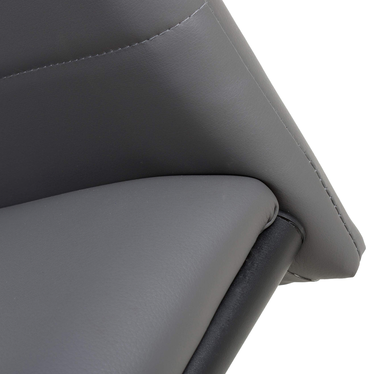 Aeron Faux Leather Dining Chair Grey from Roseland Furniture