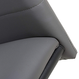 Aeron Faux Leather Dining Chair Grey from Roseland Furniture