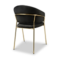 Elven Dining Chair Black Velvet from Roseland Furniture