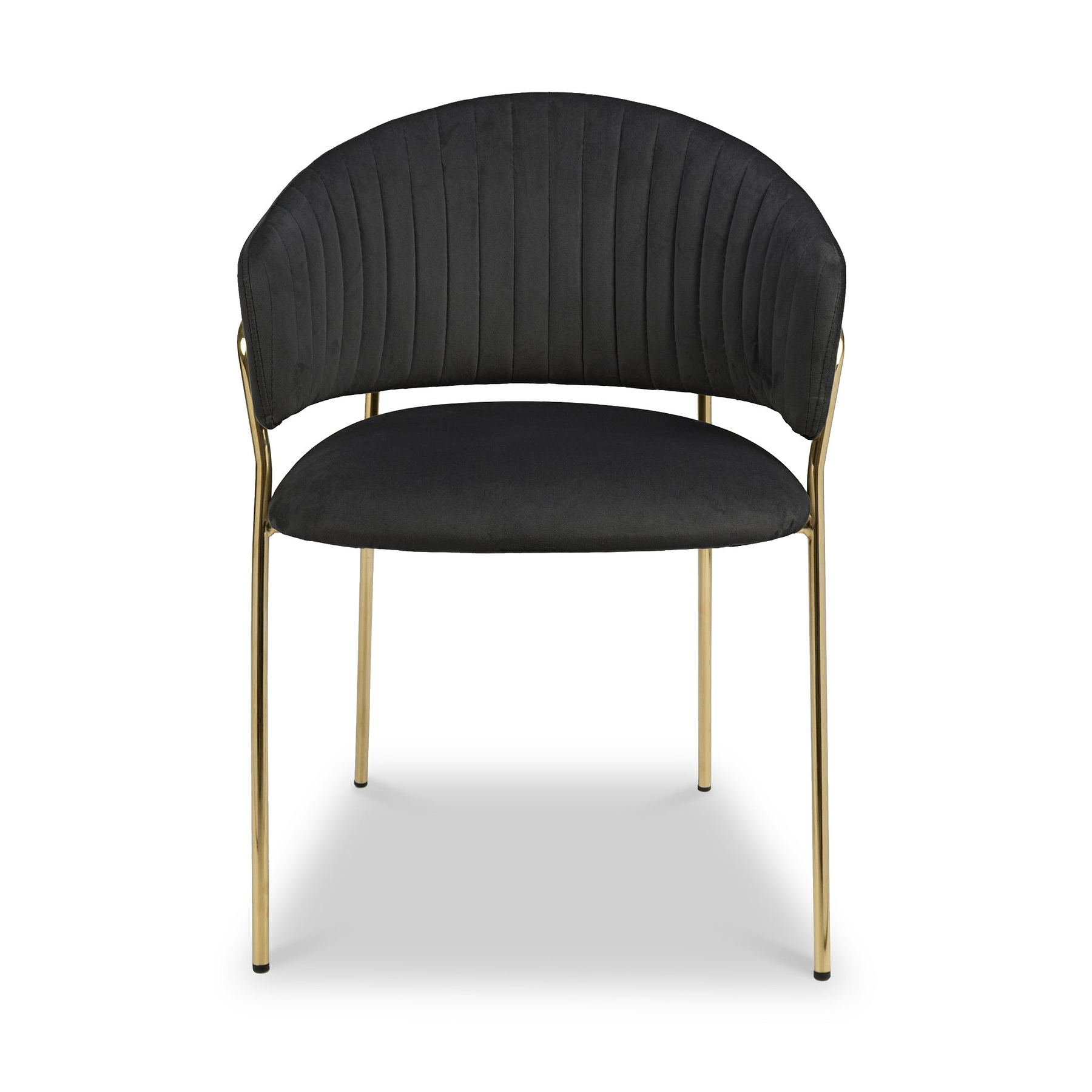 Elven Dining Chair Black Velvet from Roseland Furniture
