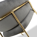 Elven Dining Chair Grey Velvet from Roseland Furniture