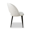 Fenan White Boucle Dining Chair from Roseland Furniture