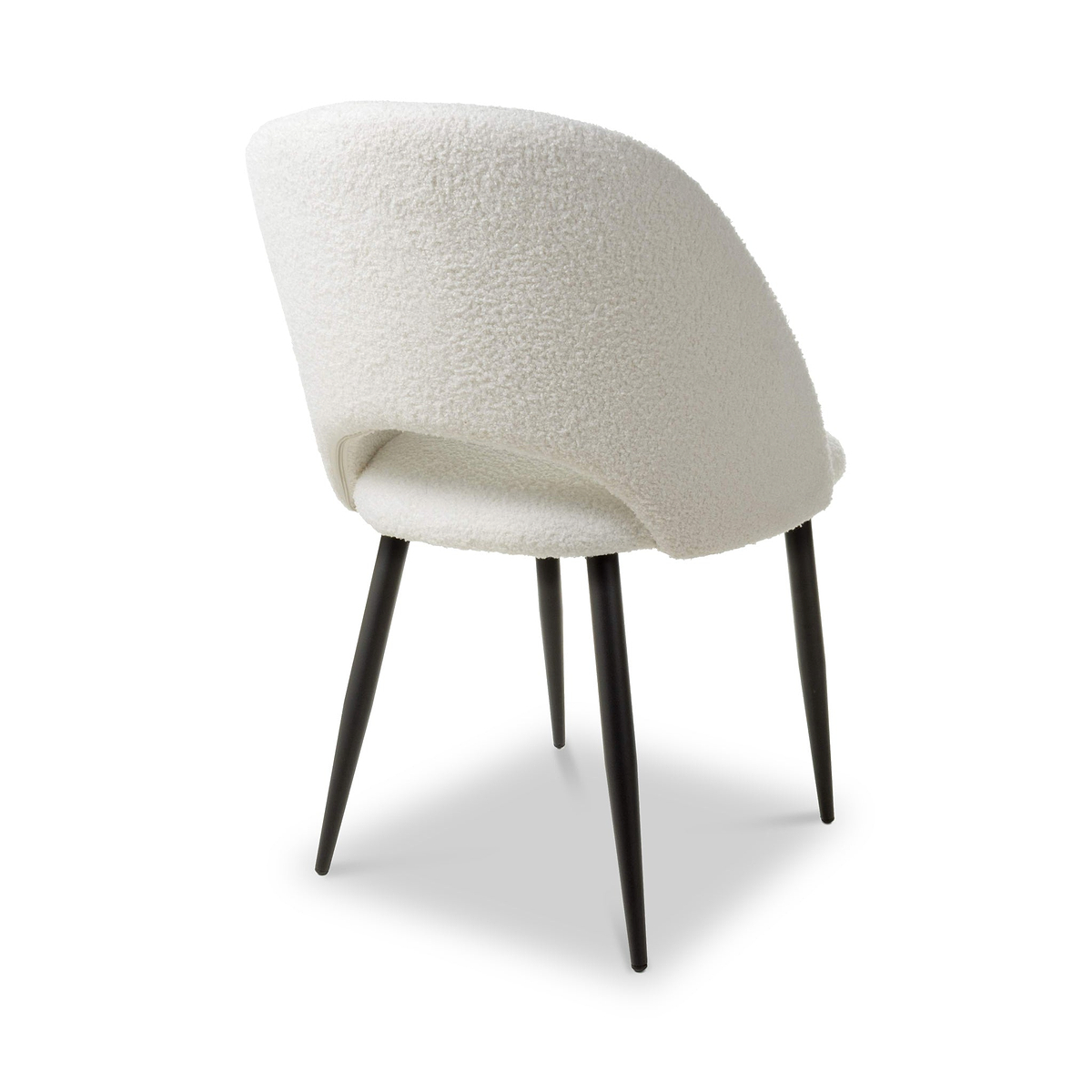 Fenan White Boucle Dining Chair from Roseland Furniture