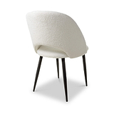 Fenan White Boucle Dining Chair from Roseland Furniture