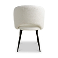 Fenan White Boucle Dining Chair from Roseland Furniture