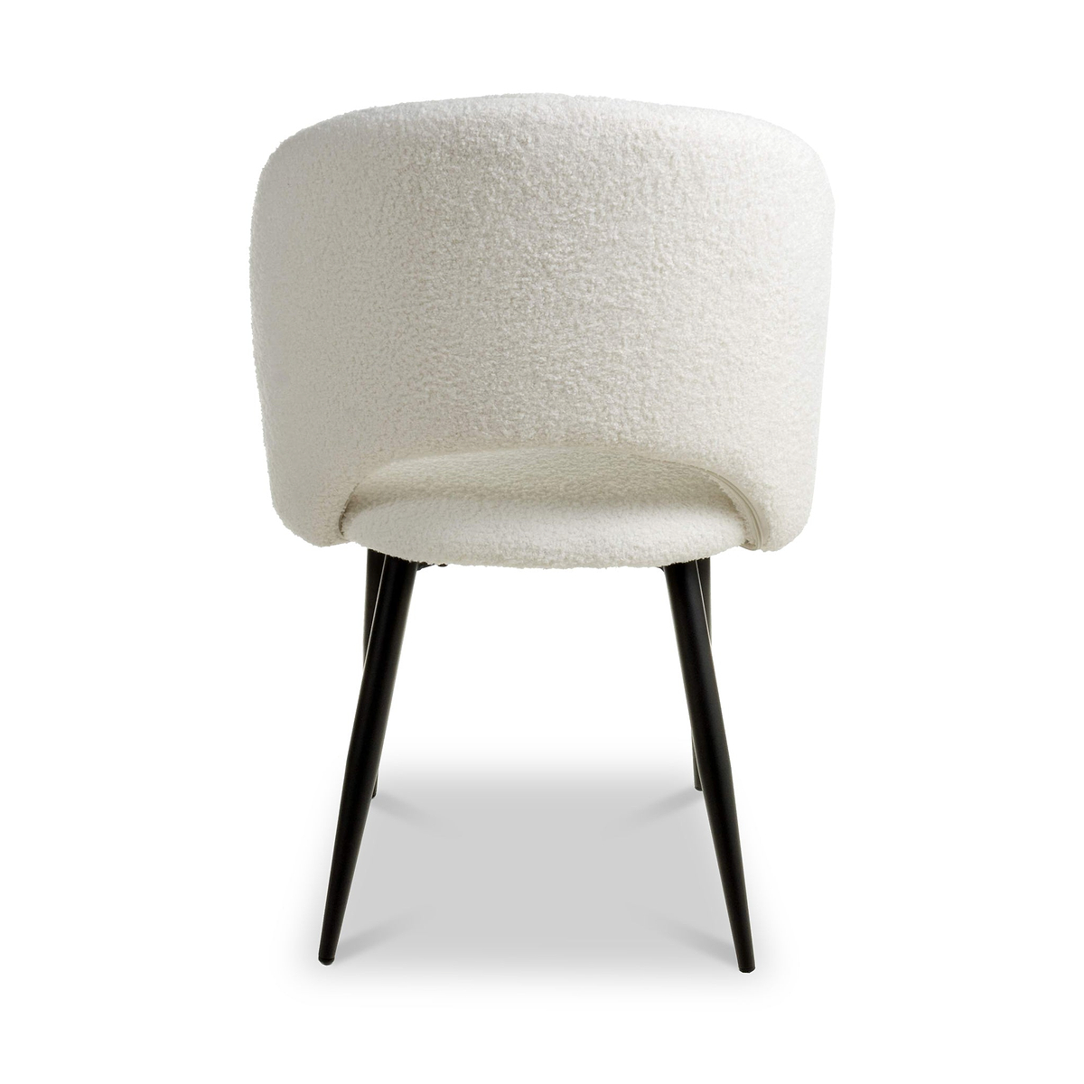 Fenan White Boucle Dining Chair from Roseland Furniture