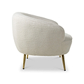 Elska White Boucle Tub Chair from Roseland Furniture