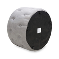 Eira Faux Linen Pouffe from Roseland Furniture
