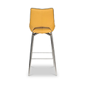 Ceri Swivel Self Returning Faux Leather Bar Stool Yellow from Roseland Furniture