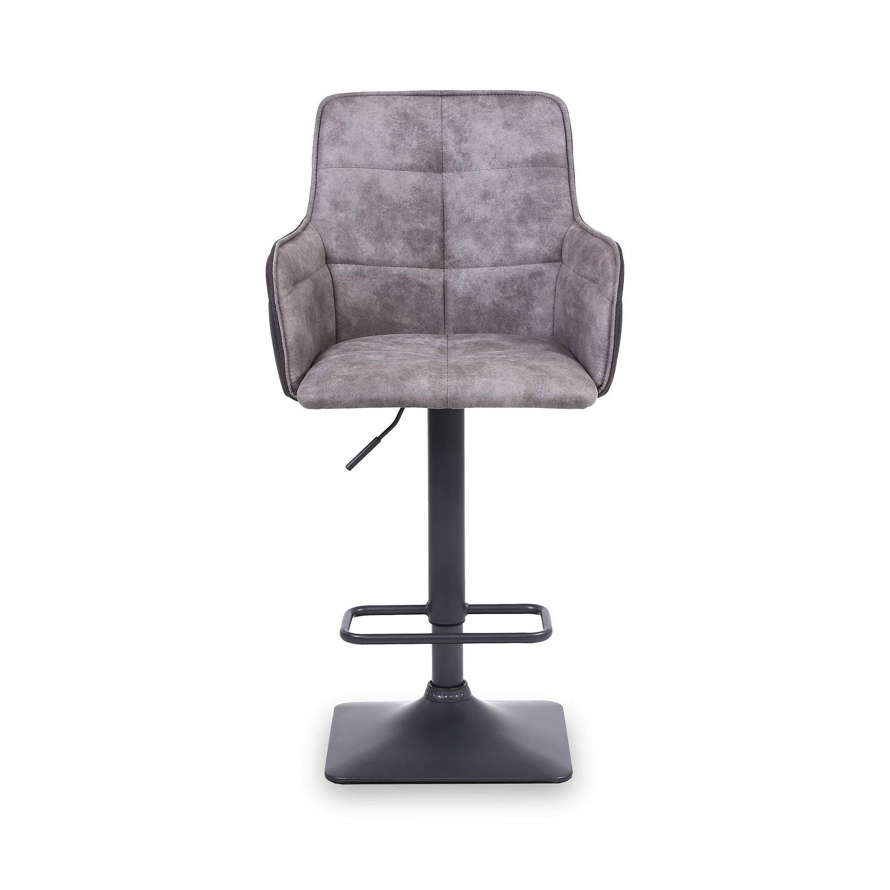 Morwyn Faux Suede Bar Stool Grey from Roseland Furniture