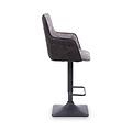 Morwyn Faux Suede Bar Stool Grey from Roseland Furniture