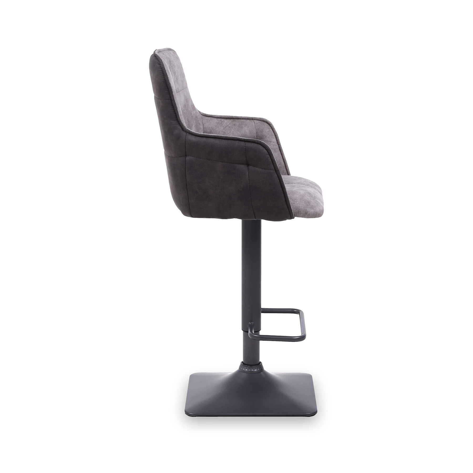 Morwyn Faux Suede Bar Stool Grey from Roseland Furniture