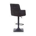 Morwyn Faux Suede Bar Stool Grey from Roseland Furniture