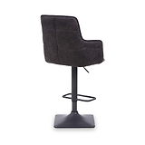 Morwyn Faux Suede Bar Stool Grey from Roseland Furniture