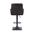 Morwyn Faux Suede Bar Stool Grey from Roseland Furniture