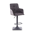 Morwyn Faux Suede Bar Stool Charcoal from Roseland Furniture
