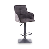 Morwyn Faux Suede Bar Stool Charcoal from Roseland Furniture