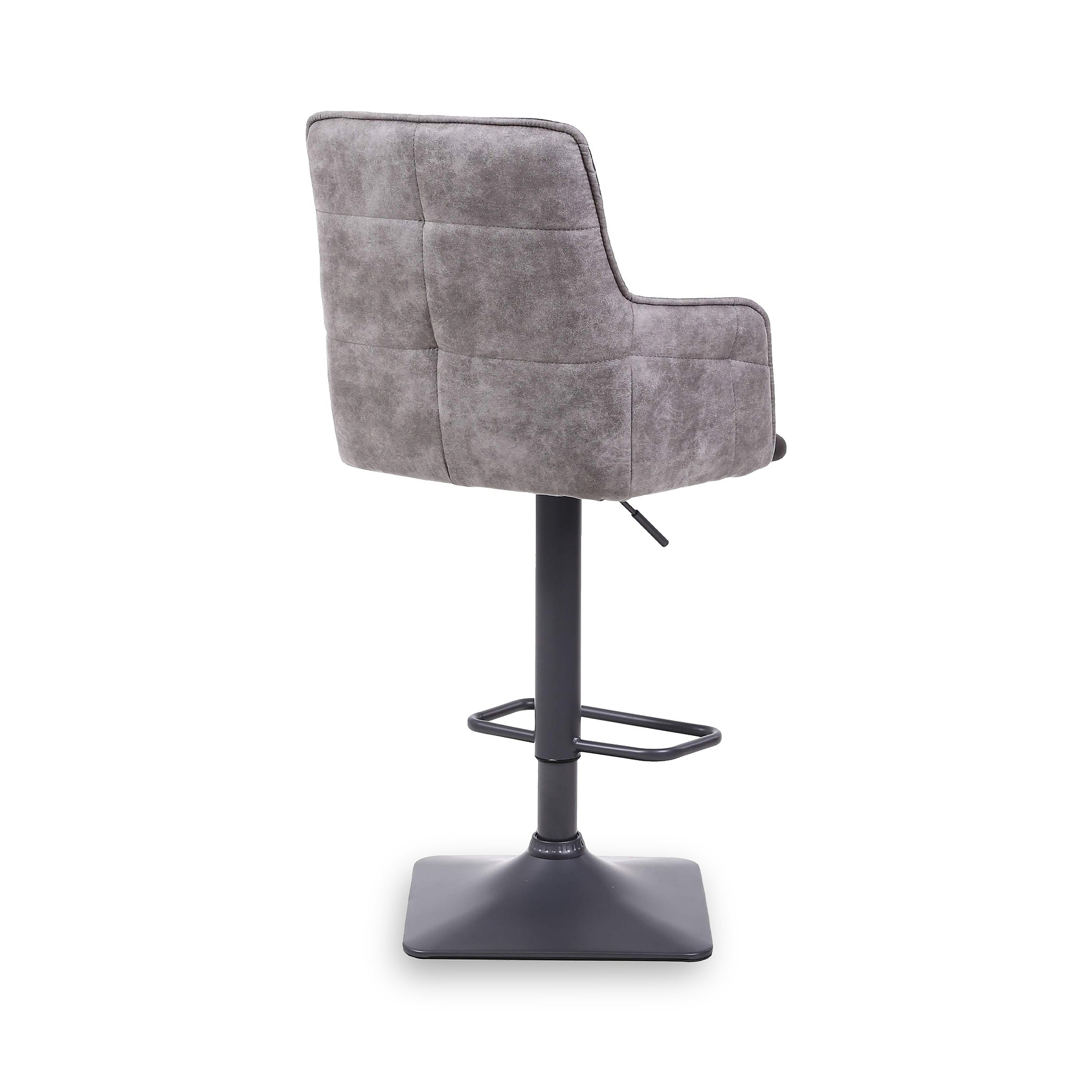 Morwyn Faux Suede Bar Stool Charcoal from Roseland Furniture