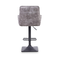 Morwyn Faux Suede Bar Stool Charcoal from Roseland Furniture