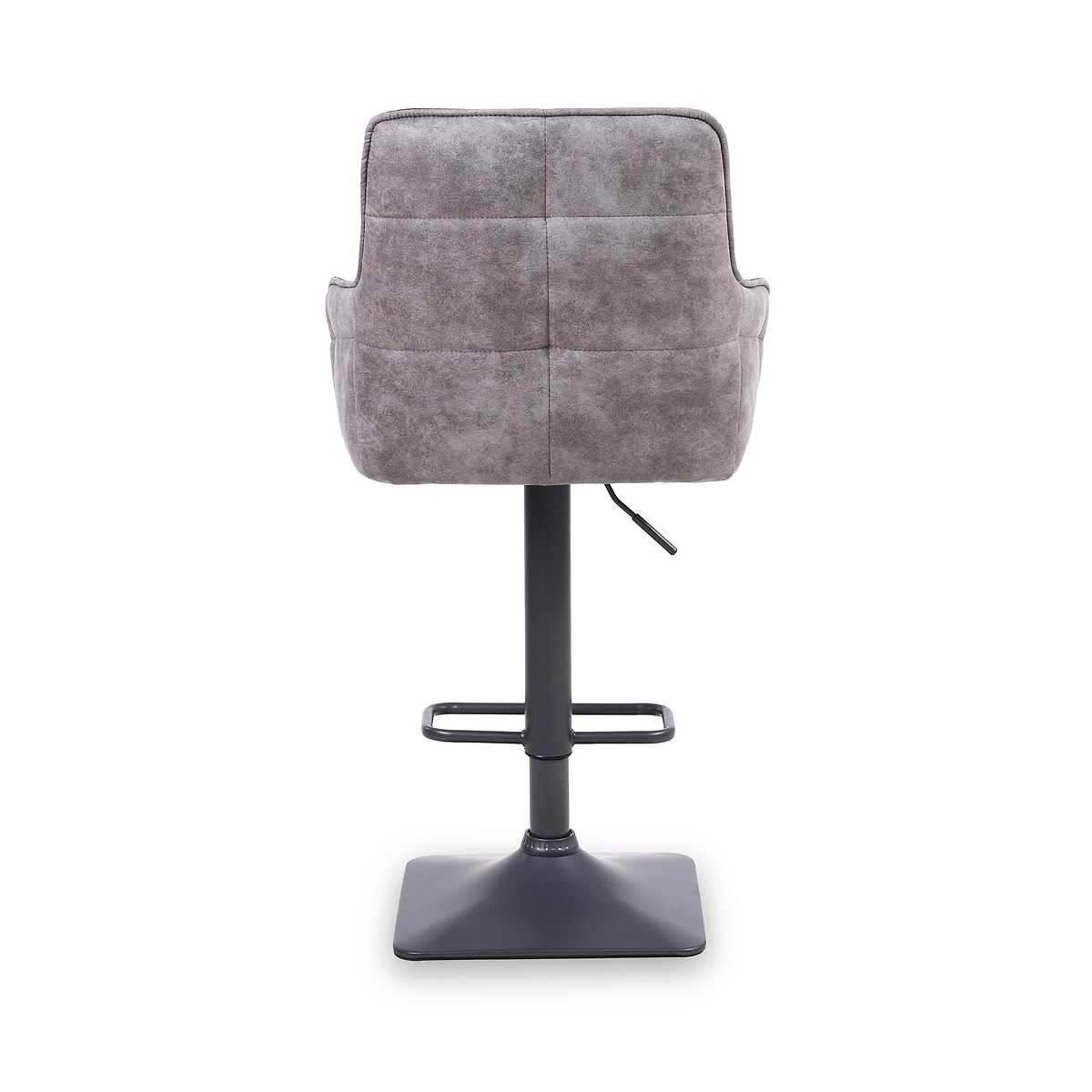 Morwyn Faux Suede Bar Stool Charcoal from Roseland Furniture