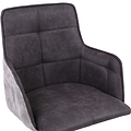 Morwyn Faux Suede Bar Stool Charcoal from Roseland Furniture